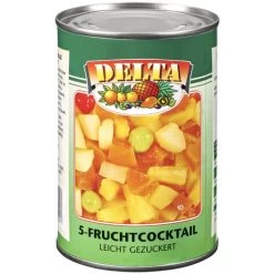 Delta 5-Frucht-Cocktail Leicht Gezuckert 410G