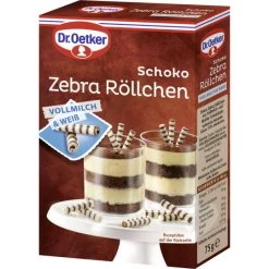 Dr. Oetker Schoko Zebra Röllchen 75G