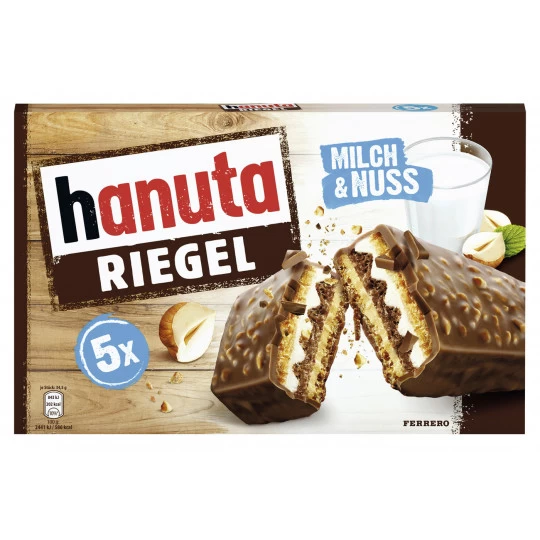 Hanuta Riegel Milch & Nuss 5ST 172,5G