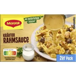 Kräuter Rahmsauce Ergibt 2x 250ML