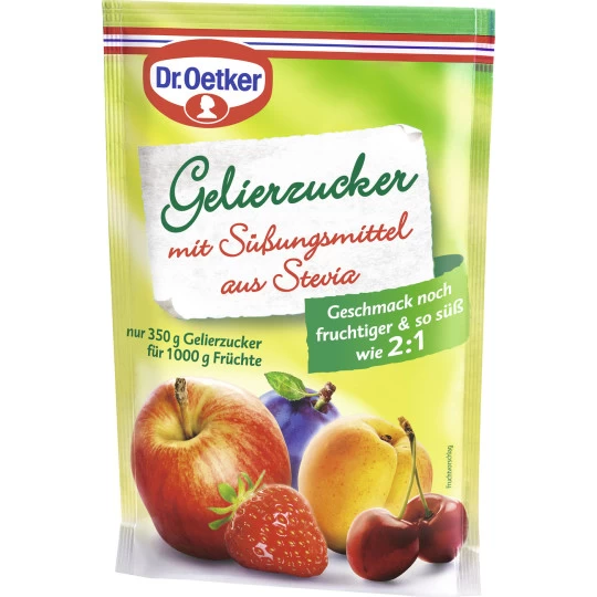 Dr. Oetker Gelierzucker Mit Süßungsmittel Aus Stevia 350G