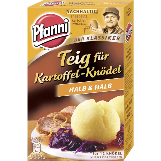 Kartoffel Knödel-Teig Der Klassiker Halb & Halb Für 12 Knödel 318G