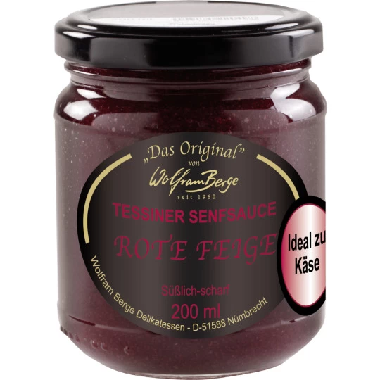 Berge Tessiner Senfsauce Rote Feige 200ML